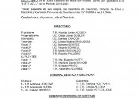 Nuevas Autoridades Colegio Radiologos Santa Fe 1ª Circunscripción