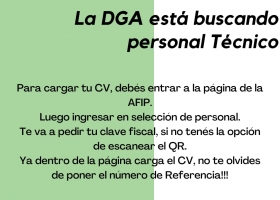 La DGA Busca Técnicos